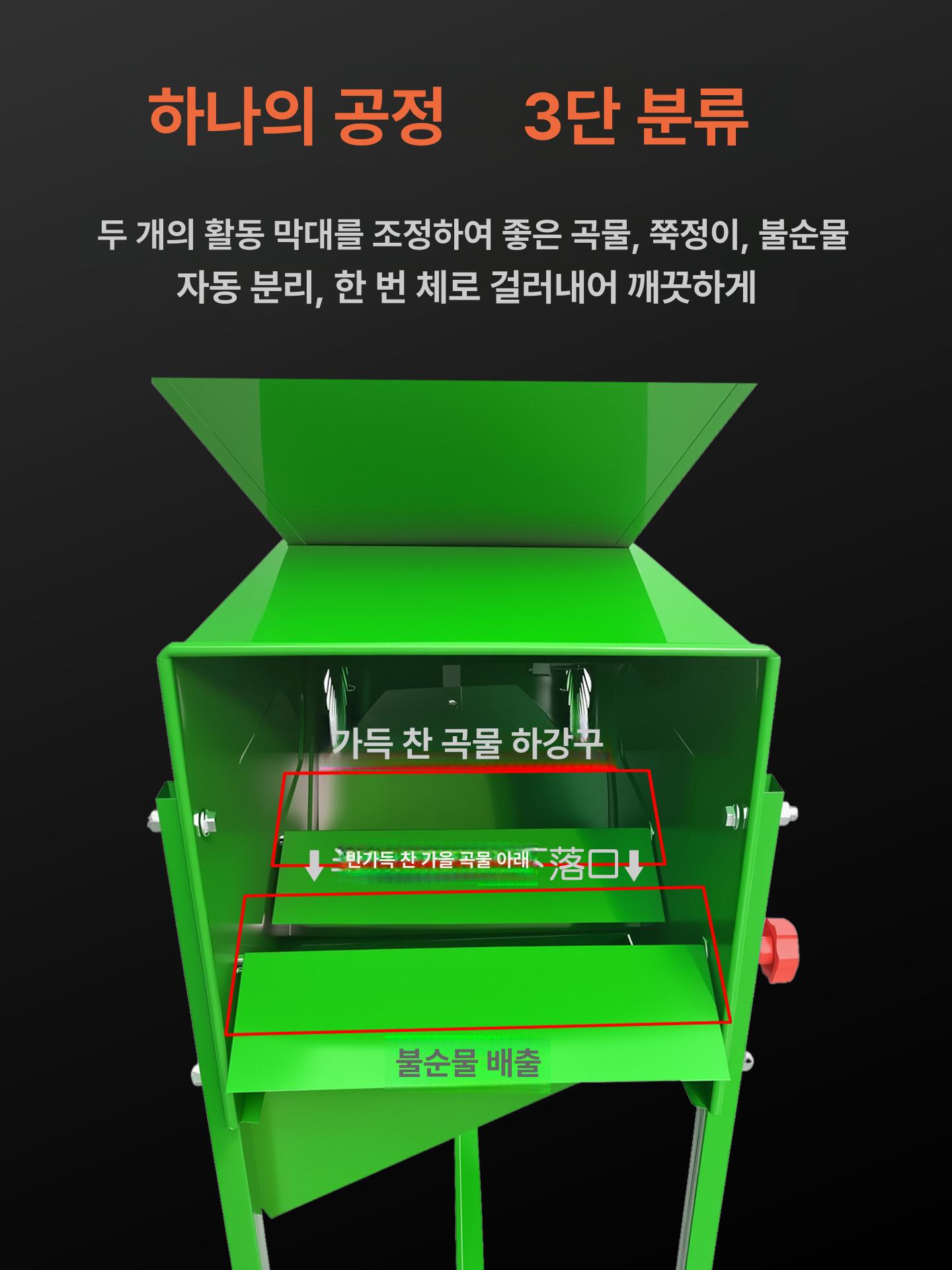 원심 고압 블레이드 탈곡용 키질 풍차형 농업용 건조기용 클래식그린 + 150W 알루미늄 - 상세 이미지 4