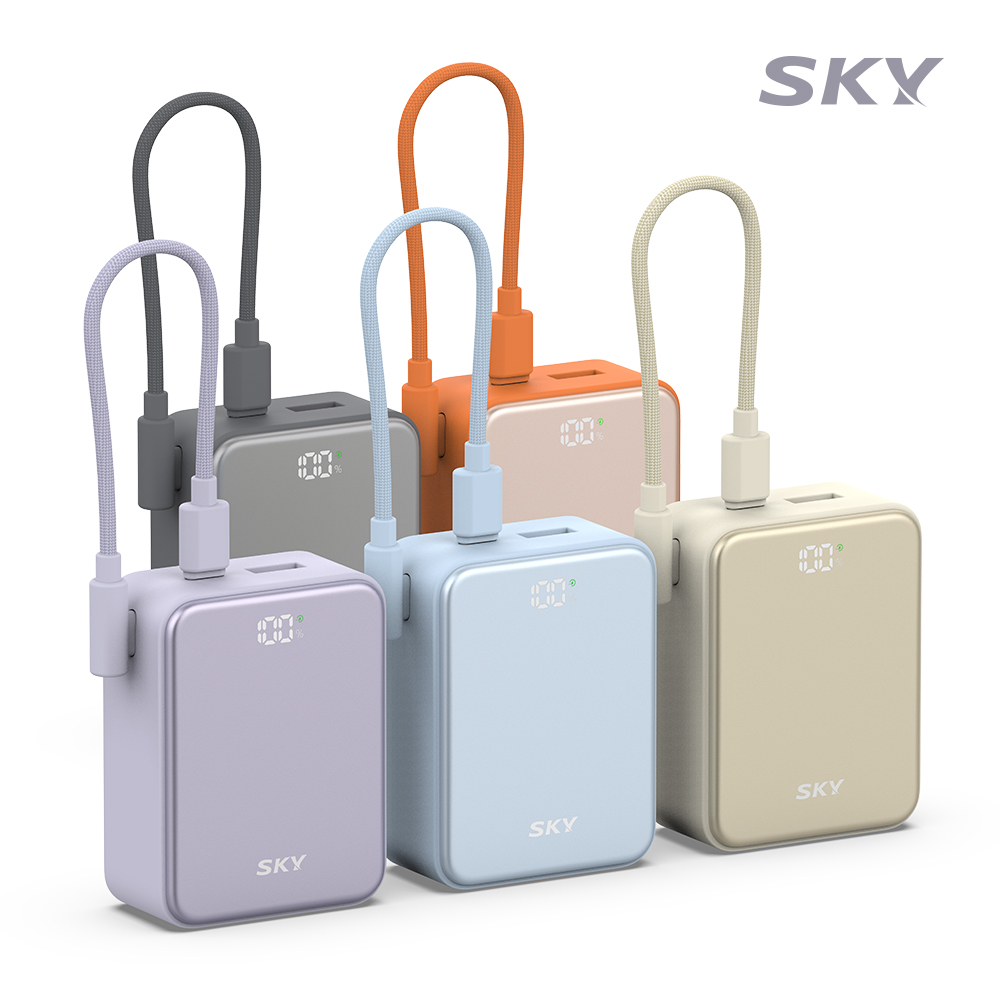 스카이 필 큐브 10000mAh PD QC 22.5W A10 보조배터리 그레이 - 상세 이미지 2