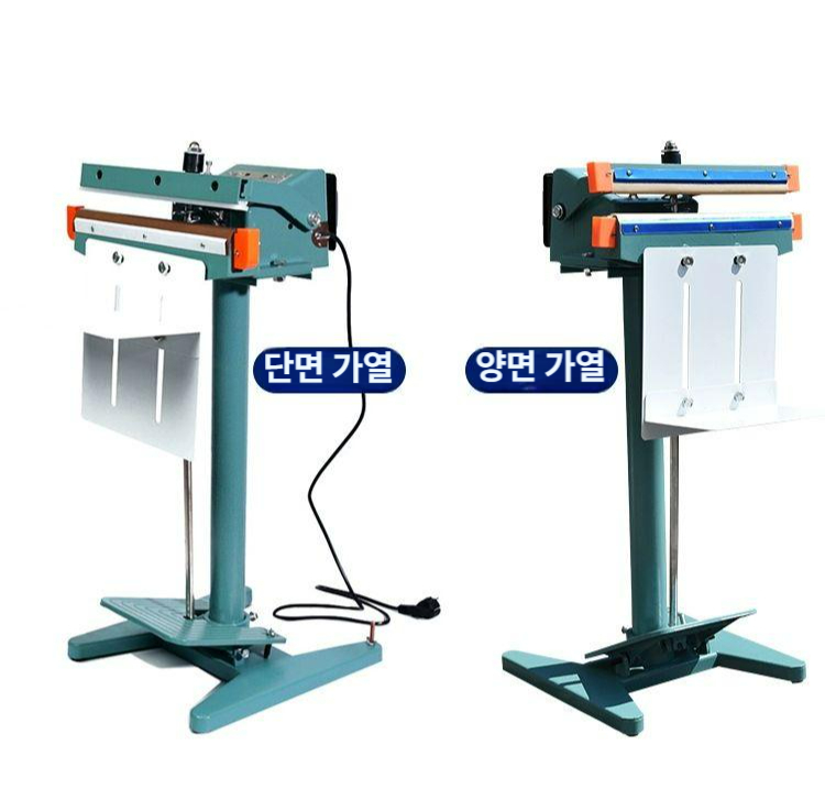 비닐 실링기 페달 첩착기 스탠드형 밀봉 필름 350 x 1 단면 가열+공압식 - 상품 이미지