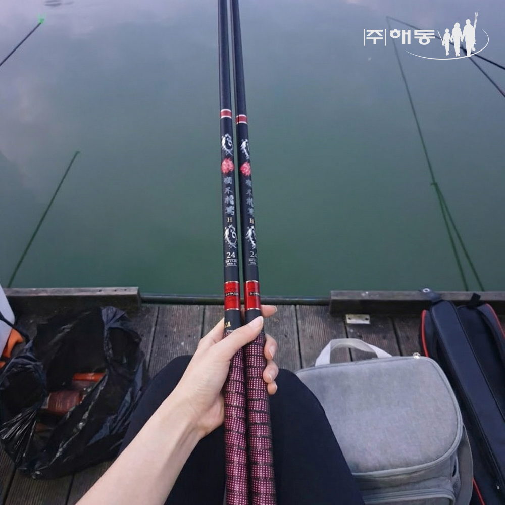 민물 낚시대 민물 붕어낚시대 전칸수 대물 잉어대 붕어낚시 해동 독불장군2 16, 2.9m - 상세 이미지 2