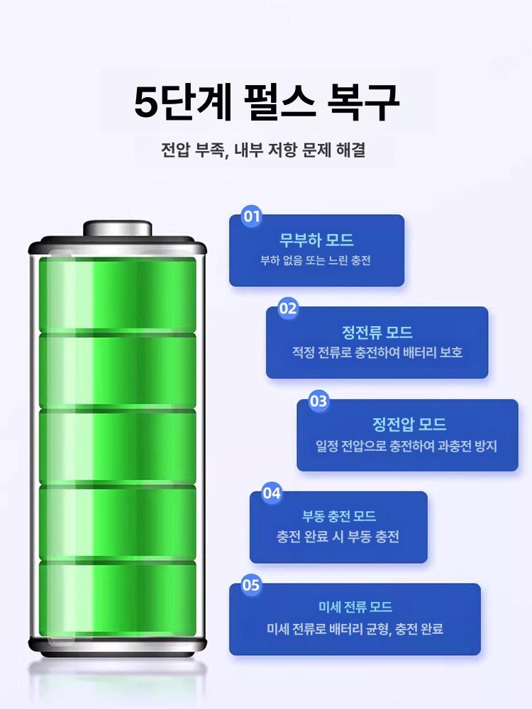 배터리 충전기 중장비 산업용 전동지게차 캠핑카 전동카 향상된 240W - 200Ah 12V 복구 - 상세 이미지 3