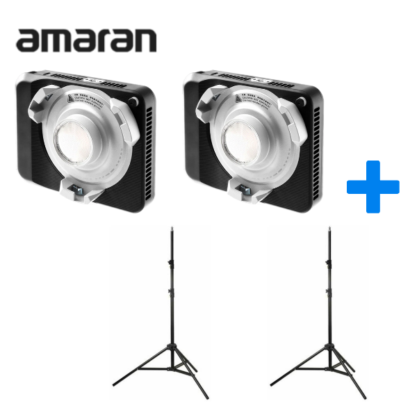 아마란 AMARAN Ray 60C 2Kit 1인스튜디오 스트리머 구성 조명 스탠드포함 - 상품 이미지