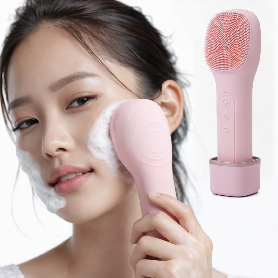 밀레스 온열 진동클렌저 딥클렌징 실리콘 브러쉬 전동세안기 이미지 2