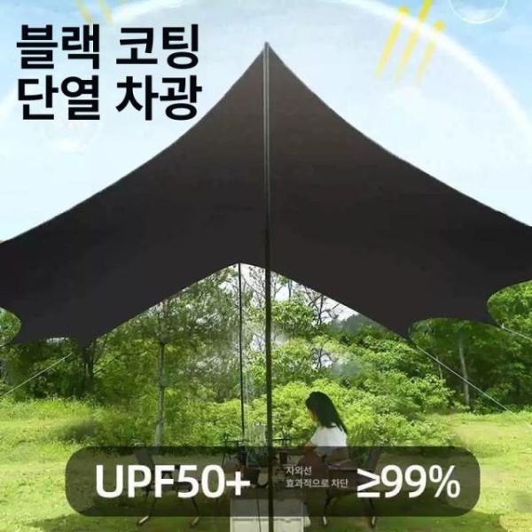 프리미엄 대형 방수 원터치 휴대용 7-9인용 캐노피 발포매트 피크닉 3x5M B 연한 3x3M 3-5인용 B - 상세 이미지 4