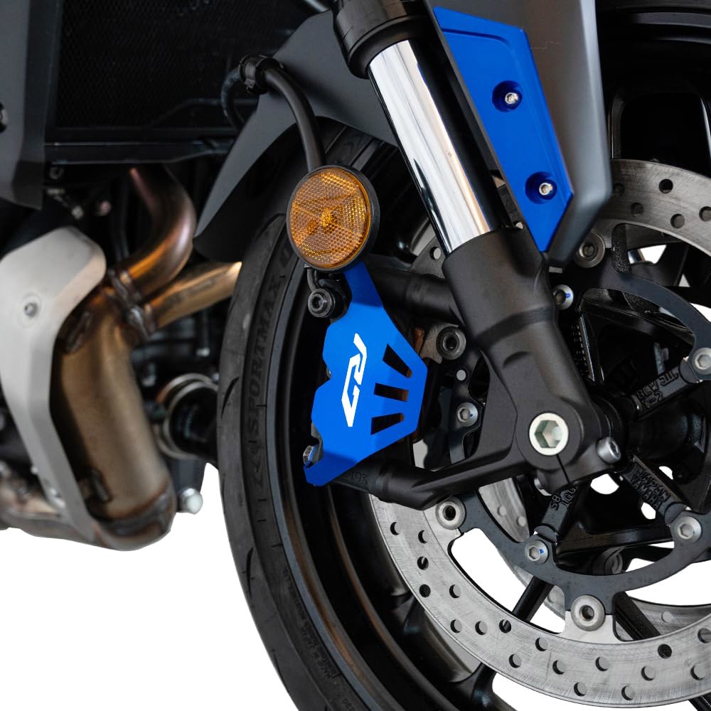 LLIDFONK, 야마하 R7 YZFR7 YZF-R7 2021년 2022년 2023년 2024년 모터사이클 액세서리 알루미늄 프론트 브레이크 캘 가드 보호 커버 프로텍터(파란색)에 - 상세 이미지 3