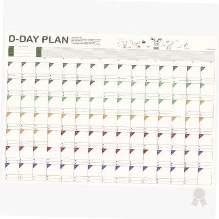 목표 달성 체크 벽걸이 스케줄 관리 보드 습관 형성 기록 차트 자기계발 동기부여