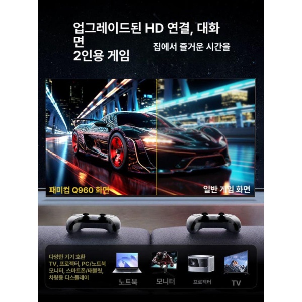 최신형 2025 휴대용 학생용 레트로 핸드헬드 선물 패키지 128G 풀 시야 HD 눈 보호 I - 상품 이미지