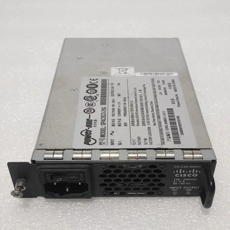 CISCO DS-9124 9134 9148 300W DS-C48-300AC DCJ3001-05P SPACSCO-25G 거새 원본 전원공급장치