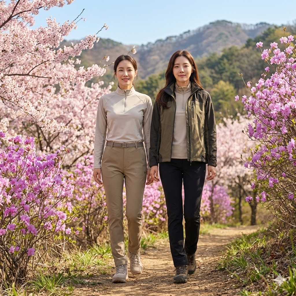 MILLET 밀레 여성 가을 아웃도어 스판 항균 약기모 등산바지 - 상세 이미지 3