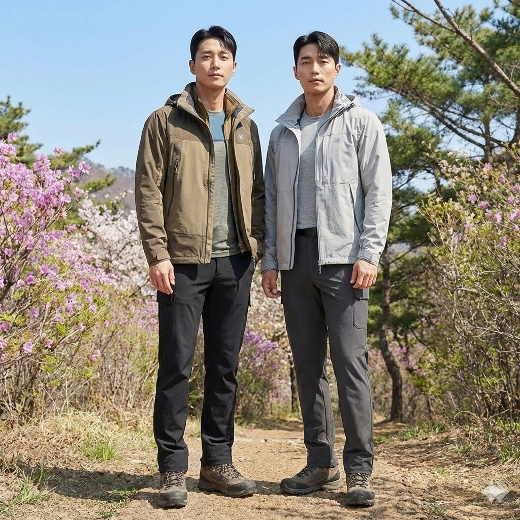 MILLET 밀레 남자 봄 아웃도어 간절기 와이드핏 스판 카고 등산 바지 - 상세 이미지 4