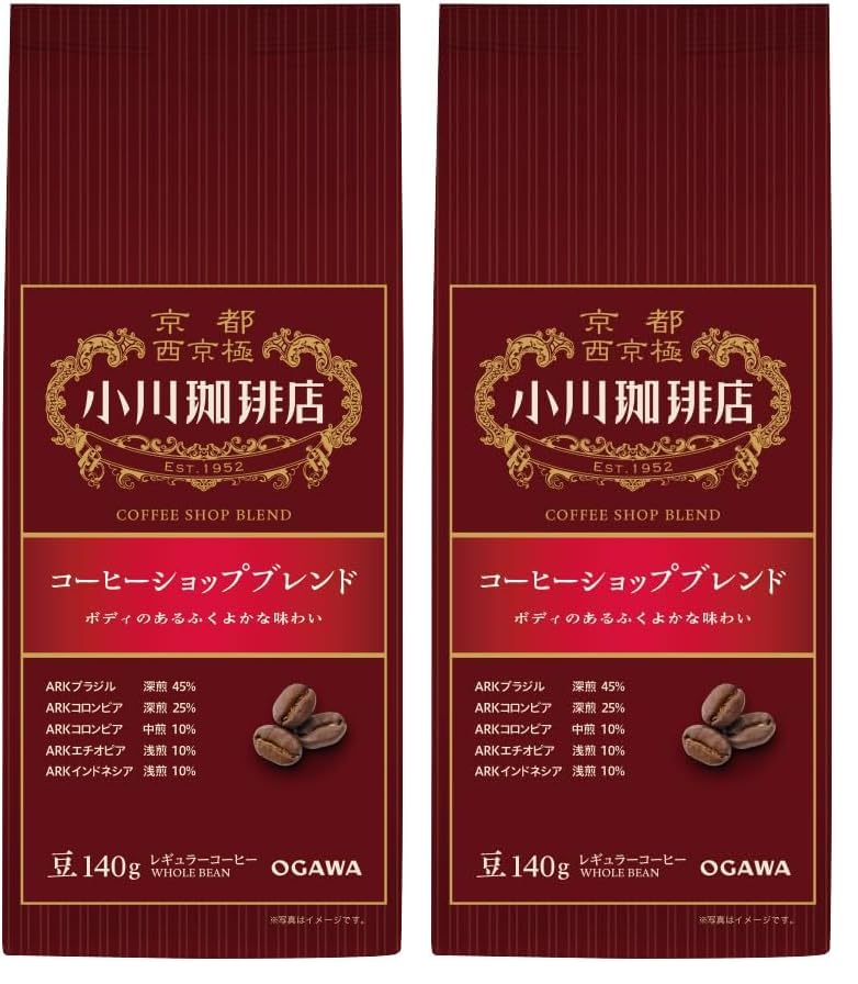 오가와커피 커피숍 블렌드 원두 140g X 2개