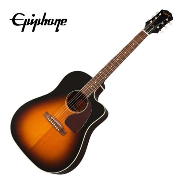 Epiphone J-45 EC 올솔리드 통기타 - Aged Vintage Sunburst - 상품 이미지