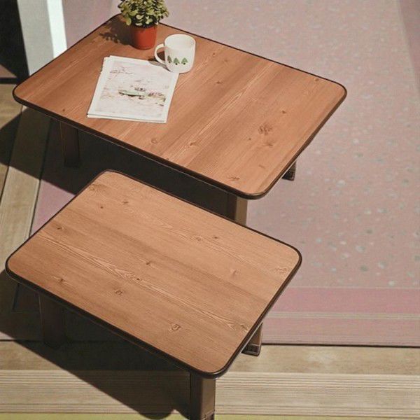 원목 접이식 좌식 테이블 사각 좌식 밥상 원룸