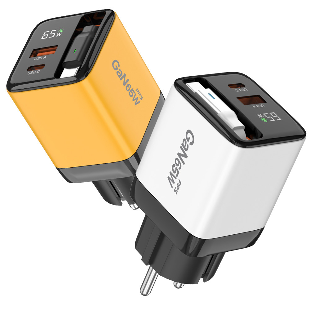 PPS GAN C타입 PD USB 65W LED 디스플레이 멀티 접지 초고속 충전기 이미지 7