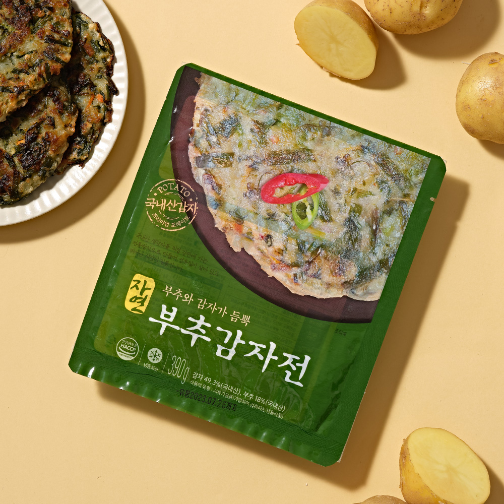 전통 생 감자전 390g 부추감자전 녹두 부침개 - 상세 이미지 3