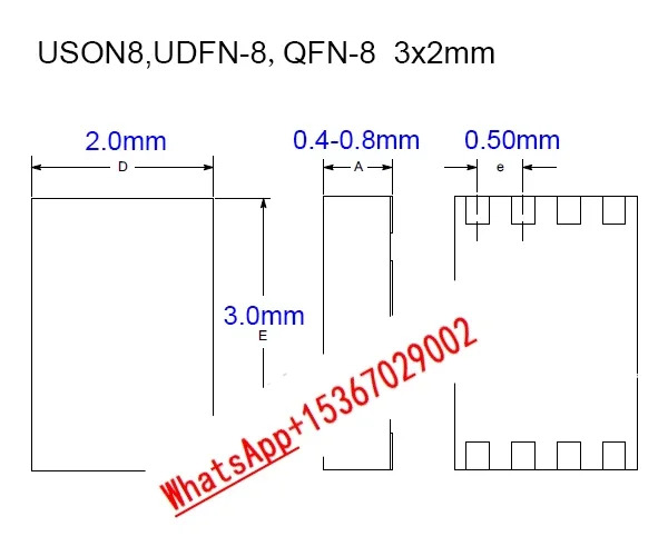 USON8 UDFN8 QFN83x2 TO DIP8 프로그래밍 소켓