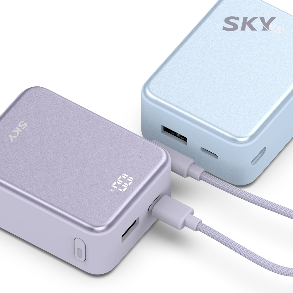 스카이 필 큐브 10000mAh PD QC 22.5W A10 보조배터리 그레이 - 상세 이미지 4