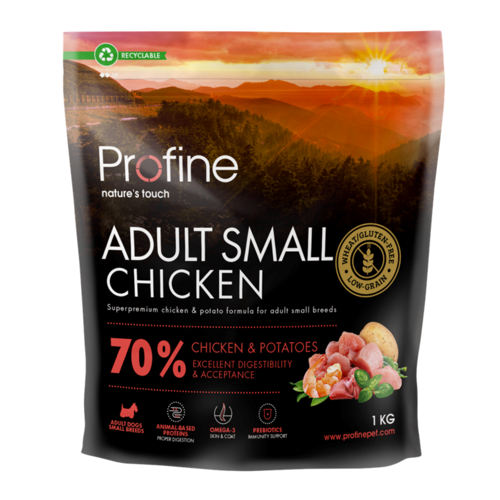 프로파인 내추럴터치 독 스몰바이트 치킨 새우, 1kg, 1개 - 상품 이미지
