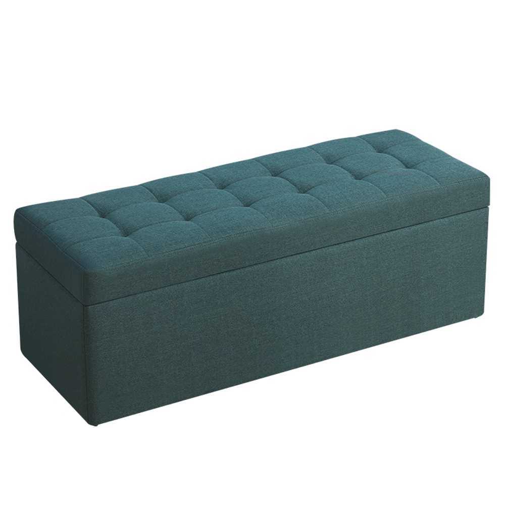 수납 소파 벤치수납장 낮은 의자 쿠션 와이드 속깊은 150cm x 30cm x 35cm 레드 - 상품 이미지