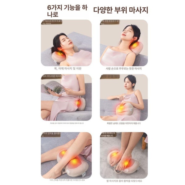 프리미엄 경추 온열 마사지기 목 어깨 안마기 생활 스카이블루 전원 스카이블루 전원 - 상세 이미지 4