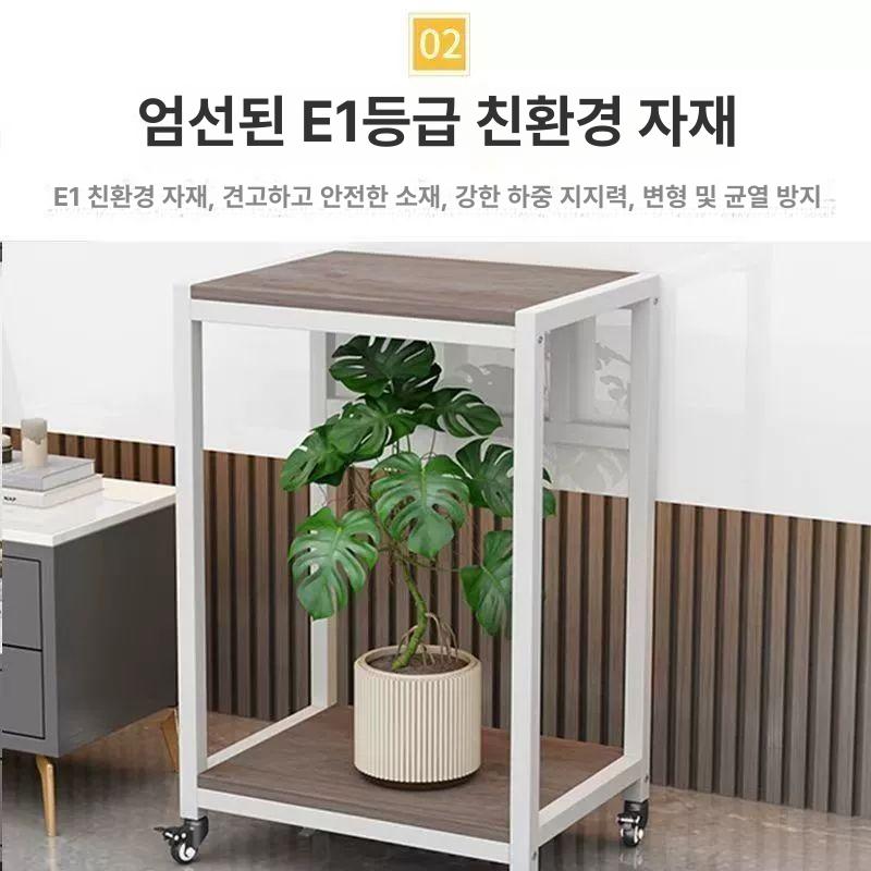 어항테이블 받침대 이동식 다이 트롤리 프레임 선반 화이트보드+화이트프레임 발판 2칸 40x30cm - 상세 이미지 4