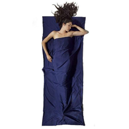 글로벌티엔티 여행용 1인용 침구 침낭(네이비) - 베개 미포함