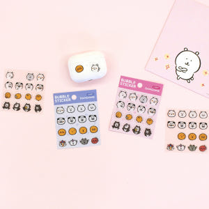 담곰이 버블 스티커 입체 퍼그 고로케 농담곰 나가노 다꾸 블루 다이어리 ... 실사용 후기 | 효과 있을까? - 상품 이미지 4