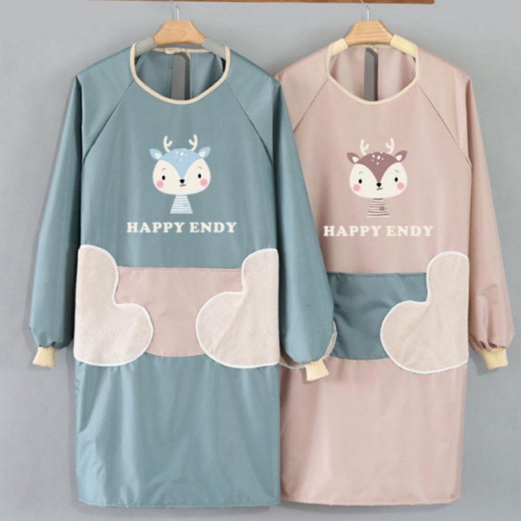 지니몰 미술 방수 작업복 작업용 작업 청소 주머니 앞치마용 카페