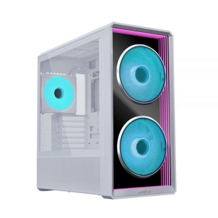 리안리 [해외]Lian Li LANCOOL 217 INF 인피니티 미러 컴퓨터 케이스, 미드타워 ATX PC 사전 설치된 팬 3개, 170mm ARGB 2개, 140mm 전면 유리 패널