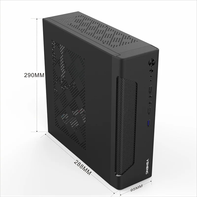 M iTX 메보드 소형데스크탑 컴퓨터 호스트 케이스 소형 미니 1U 19x17 cm