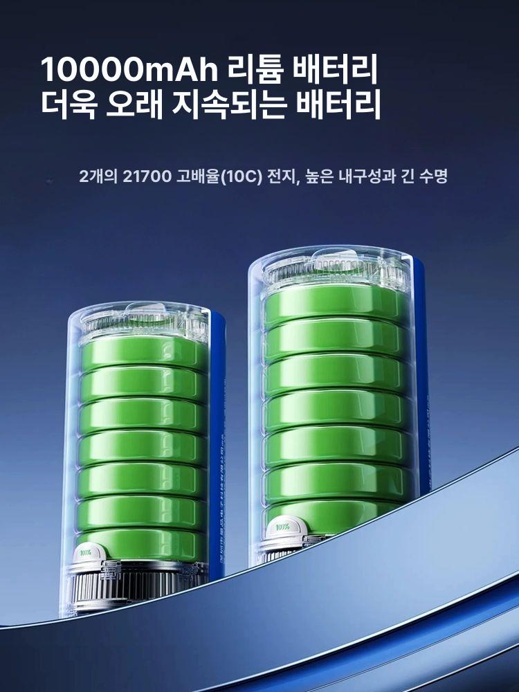 무선 미니 송풍기 브로워 컴퓨터 제트팬 콜튼 강력 미니송풍기 캠핑 눈치우는 세차 충전식 - 상세 이미지 5