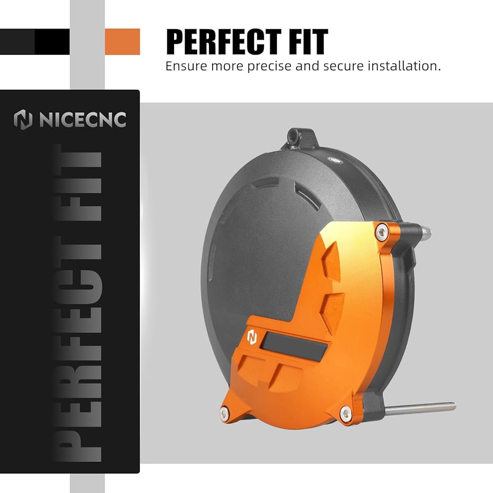 KTM 1390 슈퍼 듀크 R 2024-2025, EVO 2024-2025와 호환되는 NICECNC 오렌지 클러치 커버 가드 Orange - 상세 이미지 2