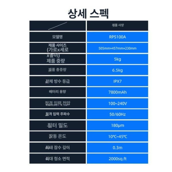프리미엄 스마트 무선 청소 로봇 수영장 야외 풀장 필터 스키머 돌고래 펜션 수면 무선 스마트 수면 청소 로봇 - 상세 이미지 3