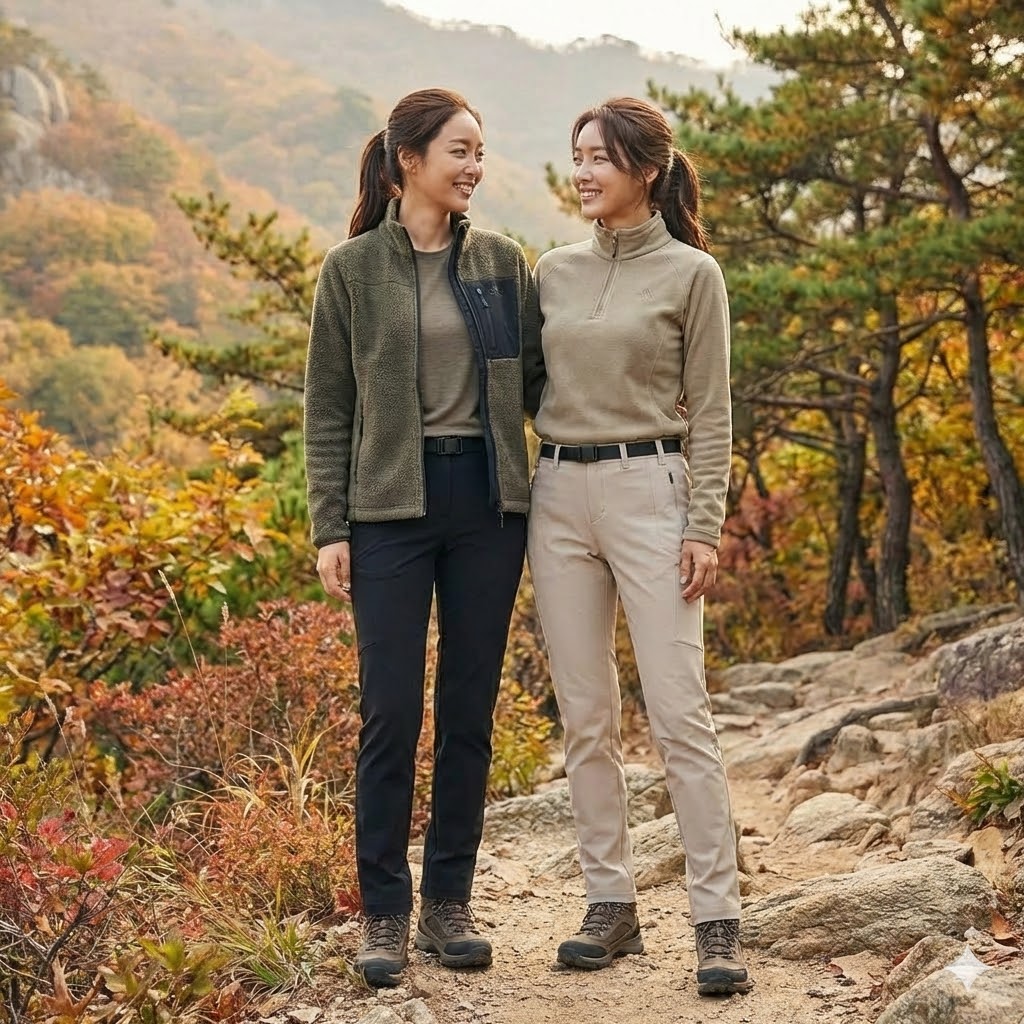 MILLET 밀레 여자 봄 간절기 아웃도어 약기모 항균 스판 등산 바지 - 상세 이미지 4
