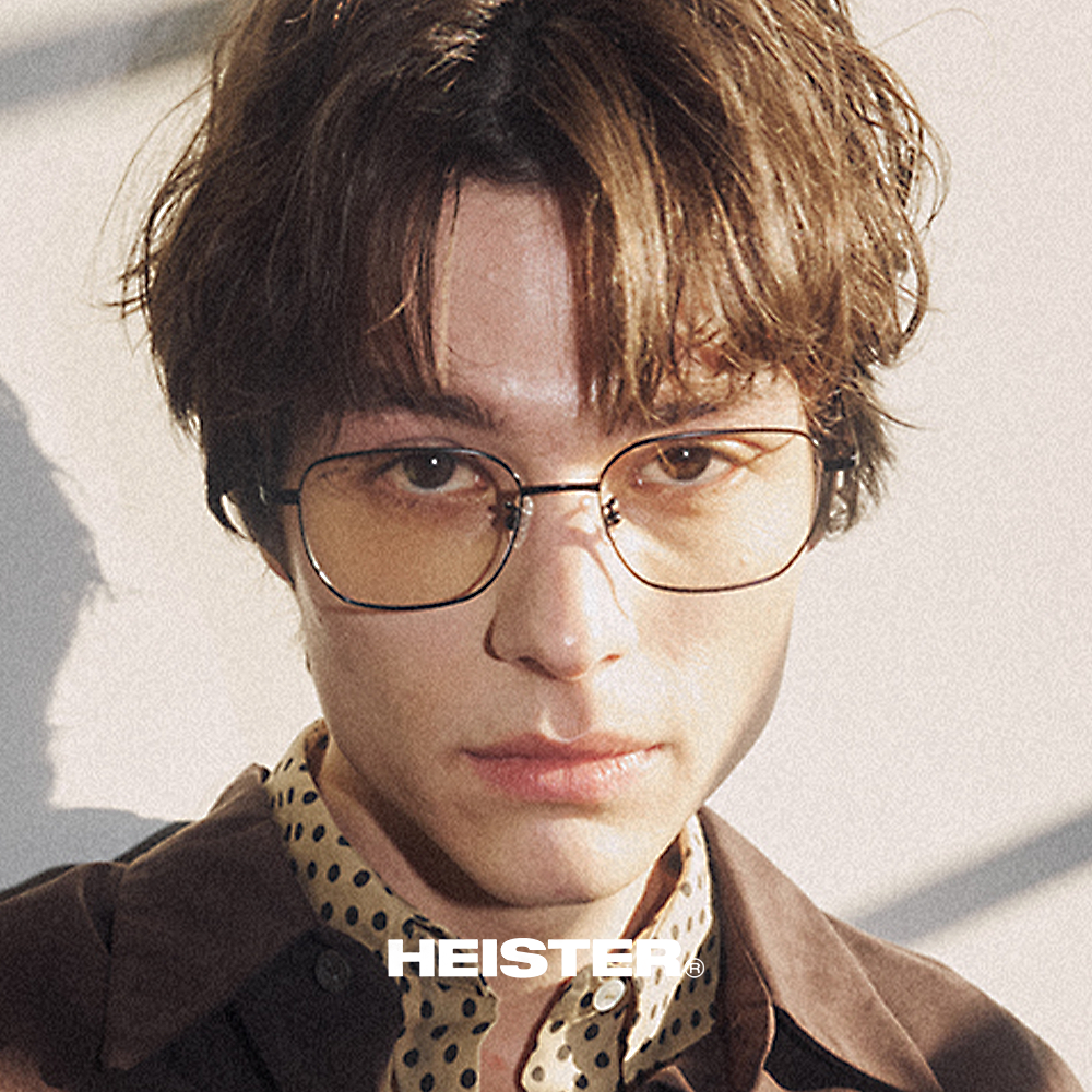 하이스터 안경 리암 Liam MBK 블랙 사각 경량 티타늄 안경테 - 상세 이미지 3