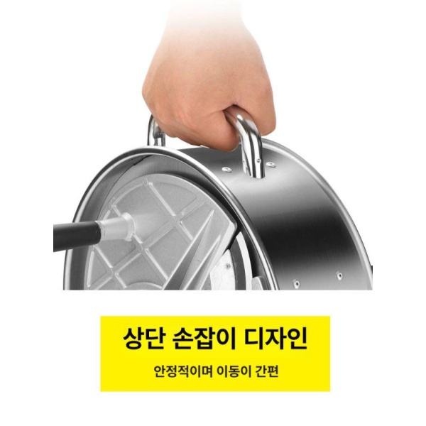 프리미엄 채썰기 야채슬라이서 대형 스테인리스 절단기 업그레이드형원래 날 1쌍 스테인리스 소형 다이아몬드형 - 상세 이미지 5