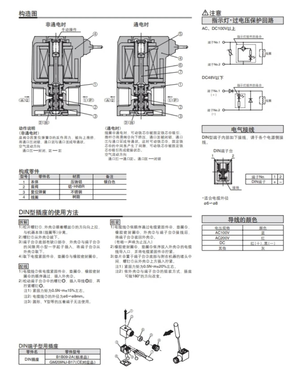 솔레노이드 밸브 VT307YK-5G/5G1-01/02 VT 307 V - 3/6/4 G1 02 VT307E-5GS-F
