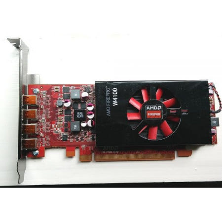 [해외]ATI AMD FirePro W4100 2GB GDDR5 4Mini 디스플레이 포트 로우 프로파일 PCI-Express 비디오 카드 100-505979