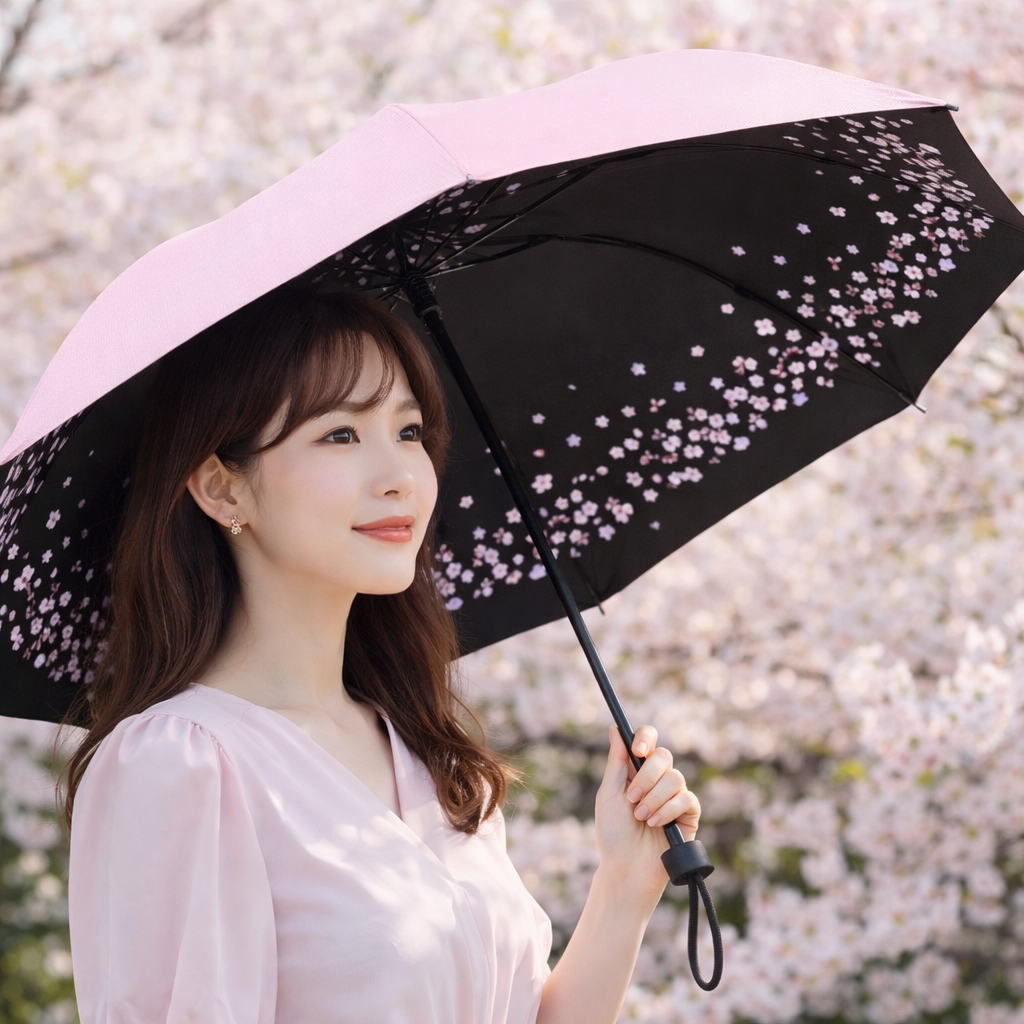 자외선차단 양산 2개 3단 접이식 경량 우산겸용 - 상세 이미지 2