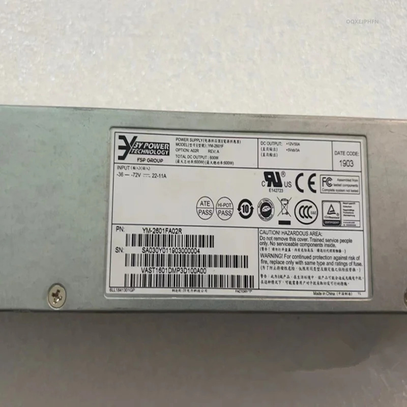 거오리지널 전원공급장치 3Y DC -36-72V 450W 600W 700W 850W YM-2451L YM-2601F YVIC0700CM YM-2851J