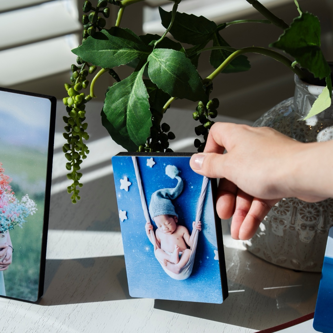 핸드폰 사진 감성 액자 제작 · 프리미엄 사진 인화 미니 출력 · 정사각 9x9