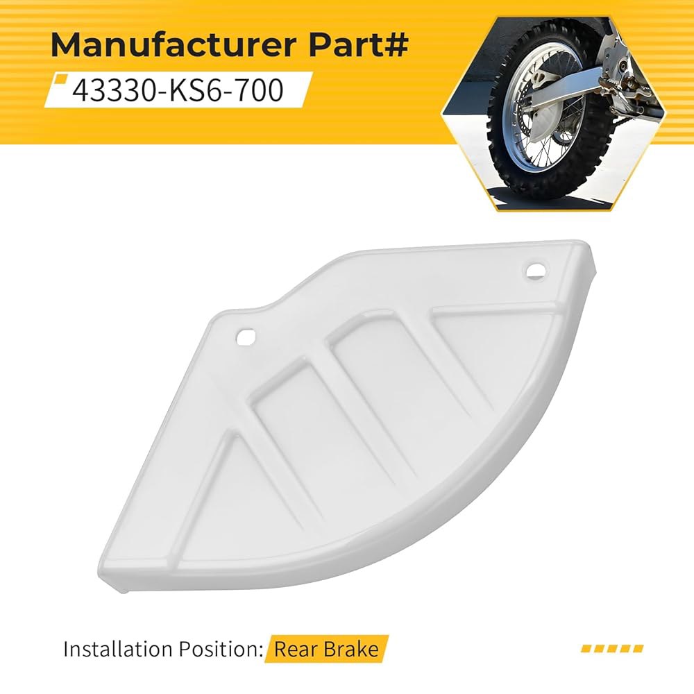 혼다 CR125R CR250R CR500R 1987-2001 XR650R 2000-2007 43330-KS6-700용 MATI 리어 브레이크 디스크 커버 가드 - 상세 이미지 3