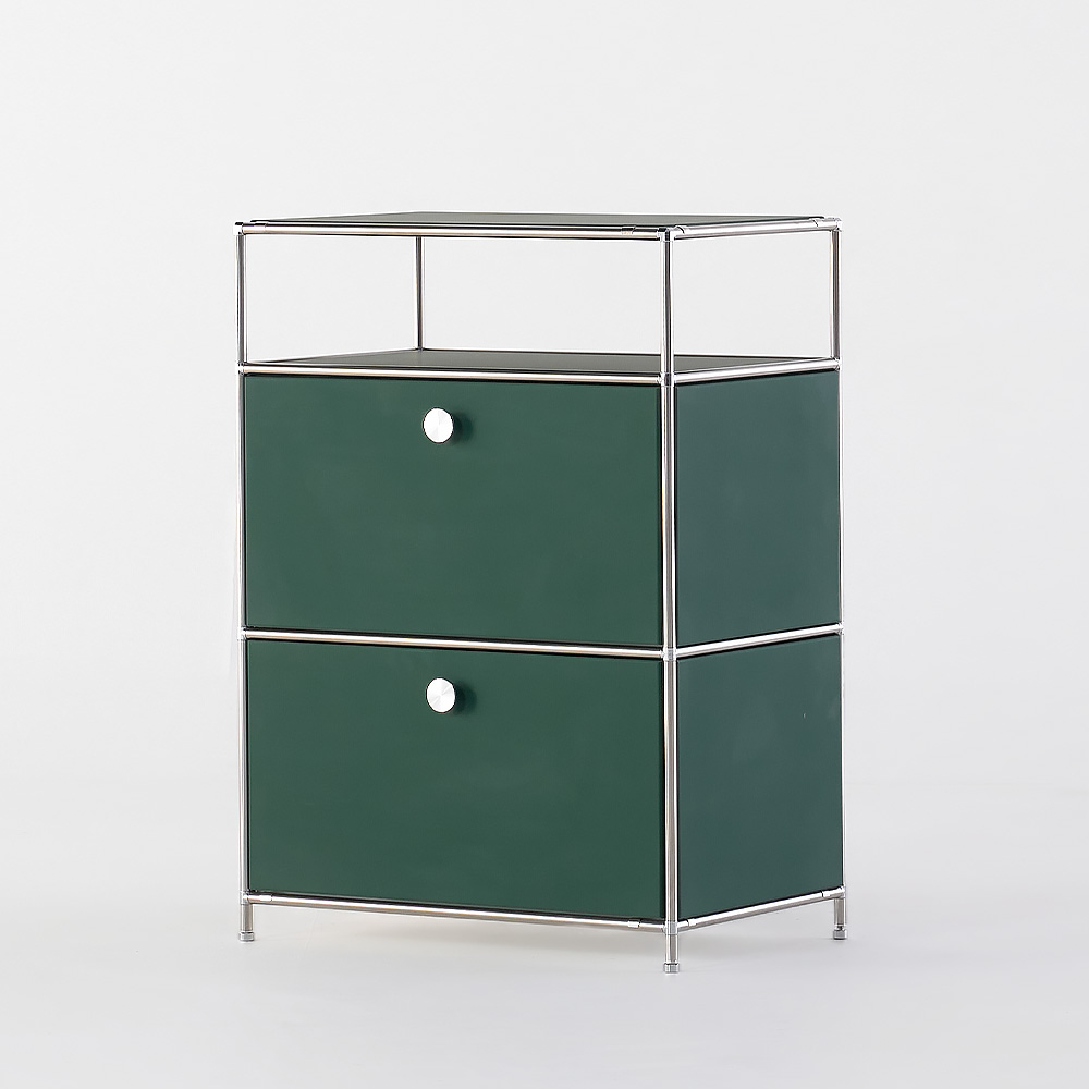 나무뜰 던에드워드 미드센츄리 모듈 가구 컬러커스텀 61x41x87cm, 2단, 600 선반 수납장 RAC525C 이미지 2