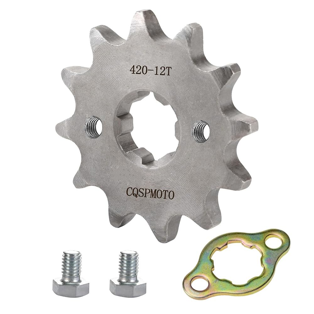 CQSPMOTO 420 12T 17mm 오토바이 전면 엔진 스프로킷 50cc 70cc 90cc 110cc 125cc 140cc 160cc 혼다 타오타오 론신 로케타 쿨스터 선리판 - 상품 이미지