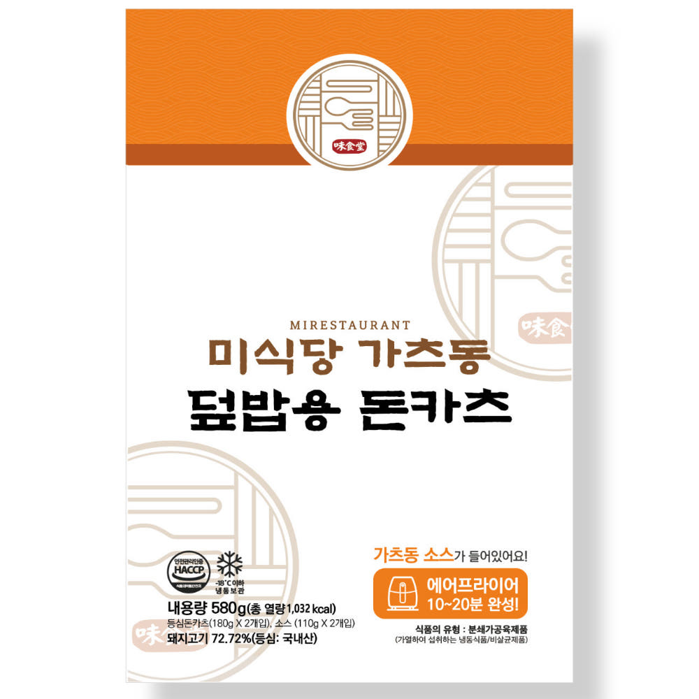 미식당 돈카츠 덮밥 가츠동 (가츠동 소스 포함), 580g 돈까스 돈까스 덮밥 - 상세 이미지 2