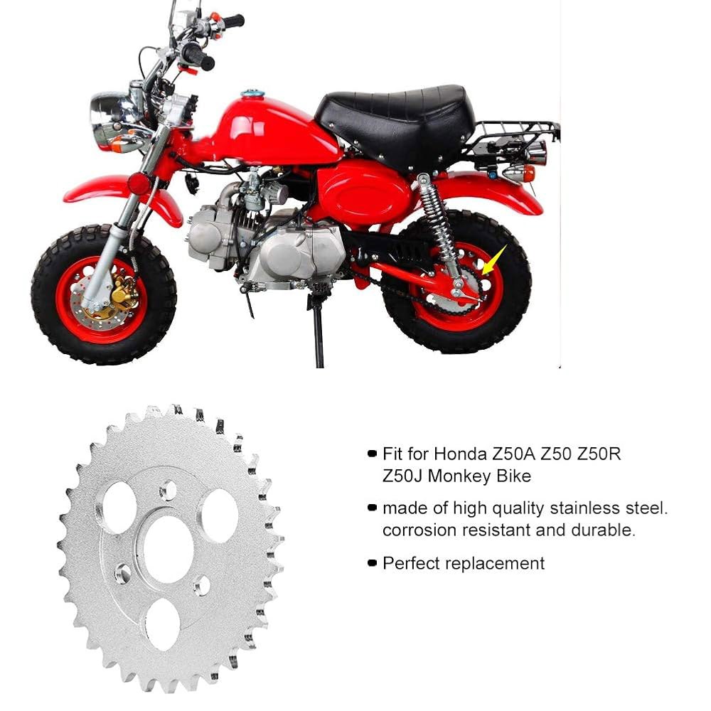 Z50R 부품, Z50 리어 스프로킷-Z50 스프로킷 35T - Z50A Z50J 몽키 바이크용 스테인리스 스틸 31 투스 - 상세 이미지 2