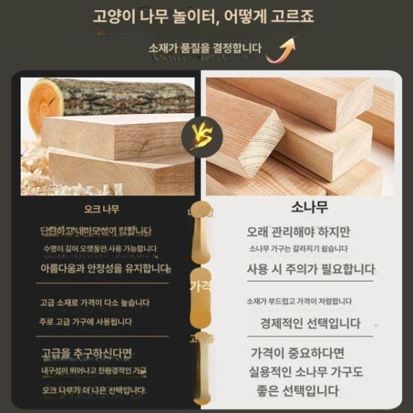 프리미엄 원목 캣타워 집 스크래처 소형 미니 놀이기구 DK03 실목판실목기둥 DK01 실목판종이관기둥 - 상세 이미지 5