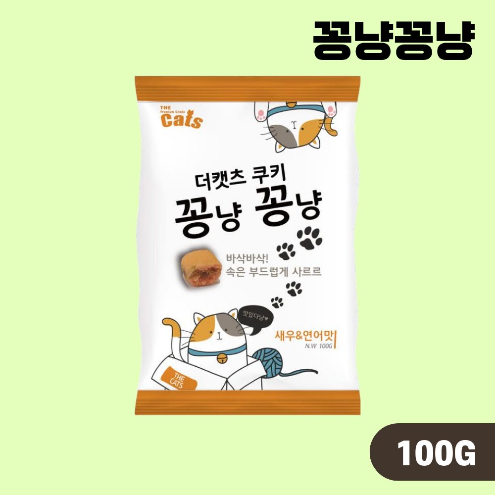 더캣츠 쿠키 꽁냥꽁냥 4종 콤보, 100g, 12개 - 상세 이미지 4