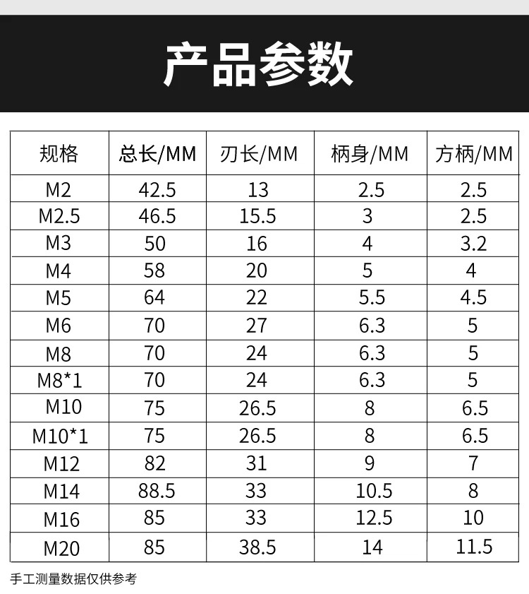 코발트 함유 티타늄 도금 강도 기계탭 고강도 핑후 스테인리스 스틸 스페셜 M4M5M6개