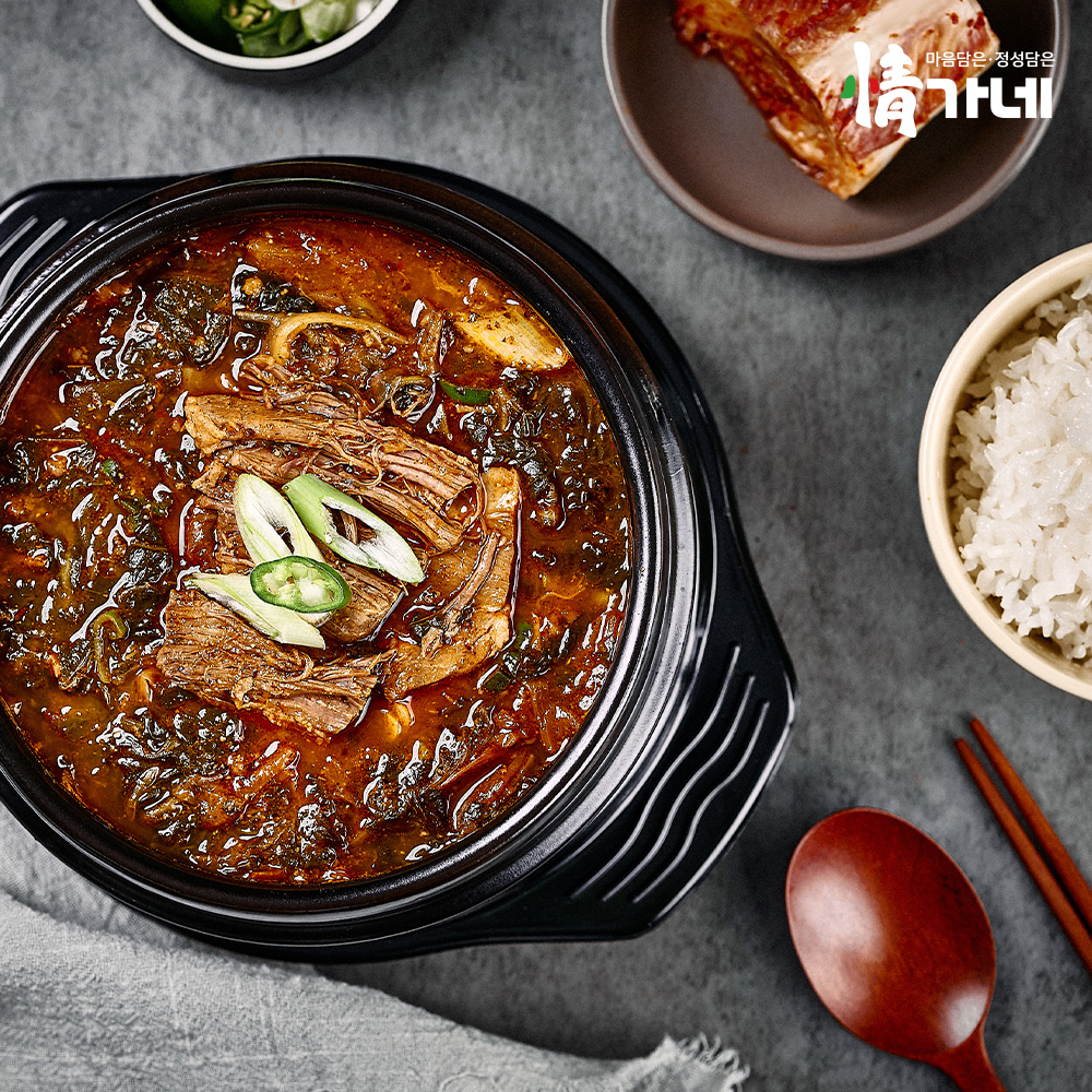 정가네 뼈없는 순살 감자탕 4팩 4인분 뼈해장국 밀키트 우거지 캠핑음식 맛집 - 상세 이미지 4